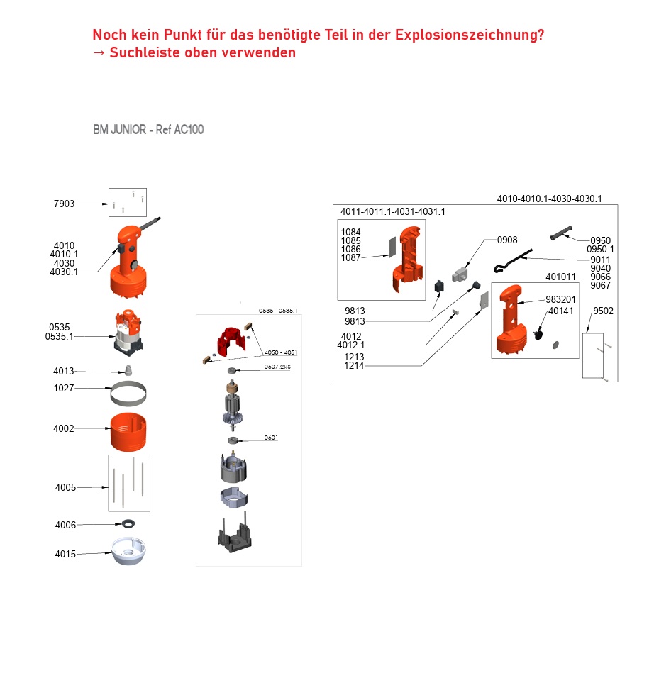 Junior BM (Motorblock)- AC100