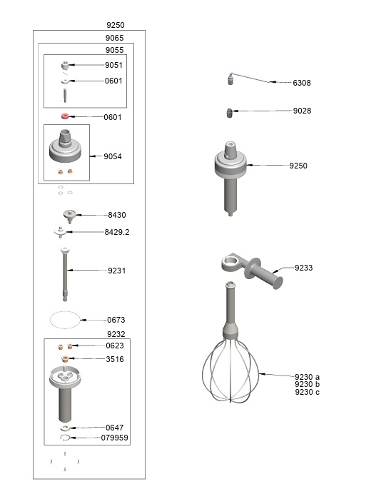 Master Rührbesen FM 420/600/700